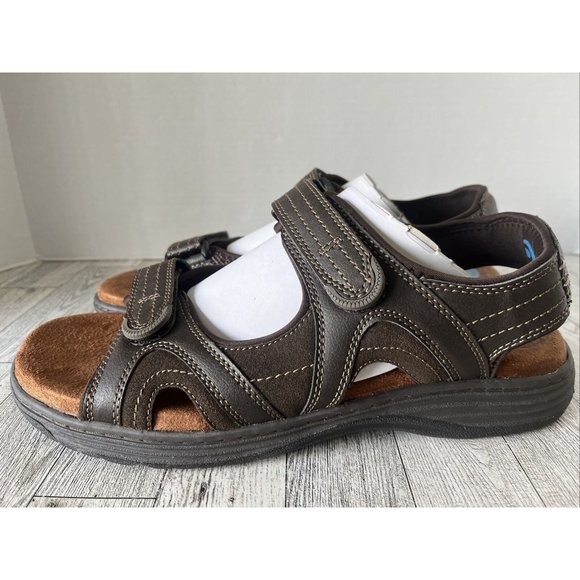 Nunn Bush - Men Size 13M Memory Foam Dual Comfort Brown 2 Strap Sandals NEW main image 14
